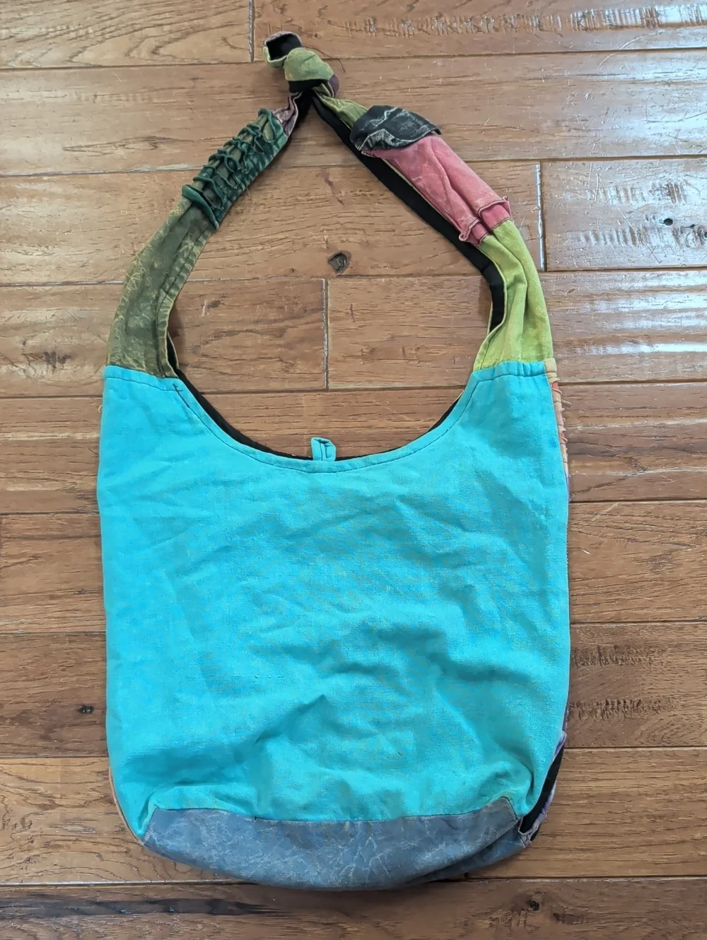Rising International Colorful Owl Patchwork Hippie Hobo Shoulder Bag Multicolor